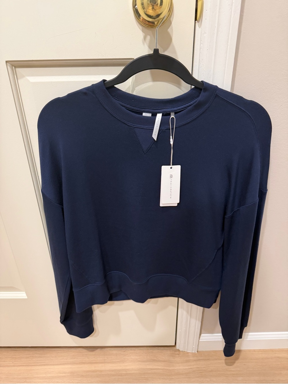 Travis Mathew Navy Blue Lightweight Crew Sweatshirt